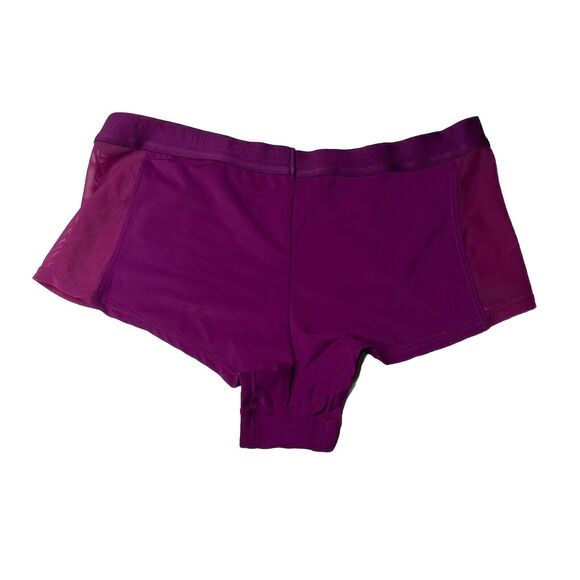 Parade Ultra Soft Mesh Detail Re:Play Boyshort Panty Panties XS New NWT Maroon - Picture 4 of 6